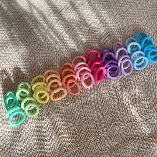 Mini Hair Elastics - RAINBOW PACK