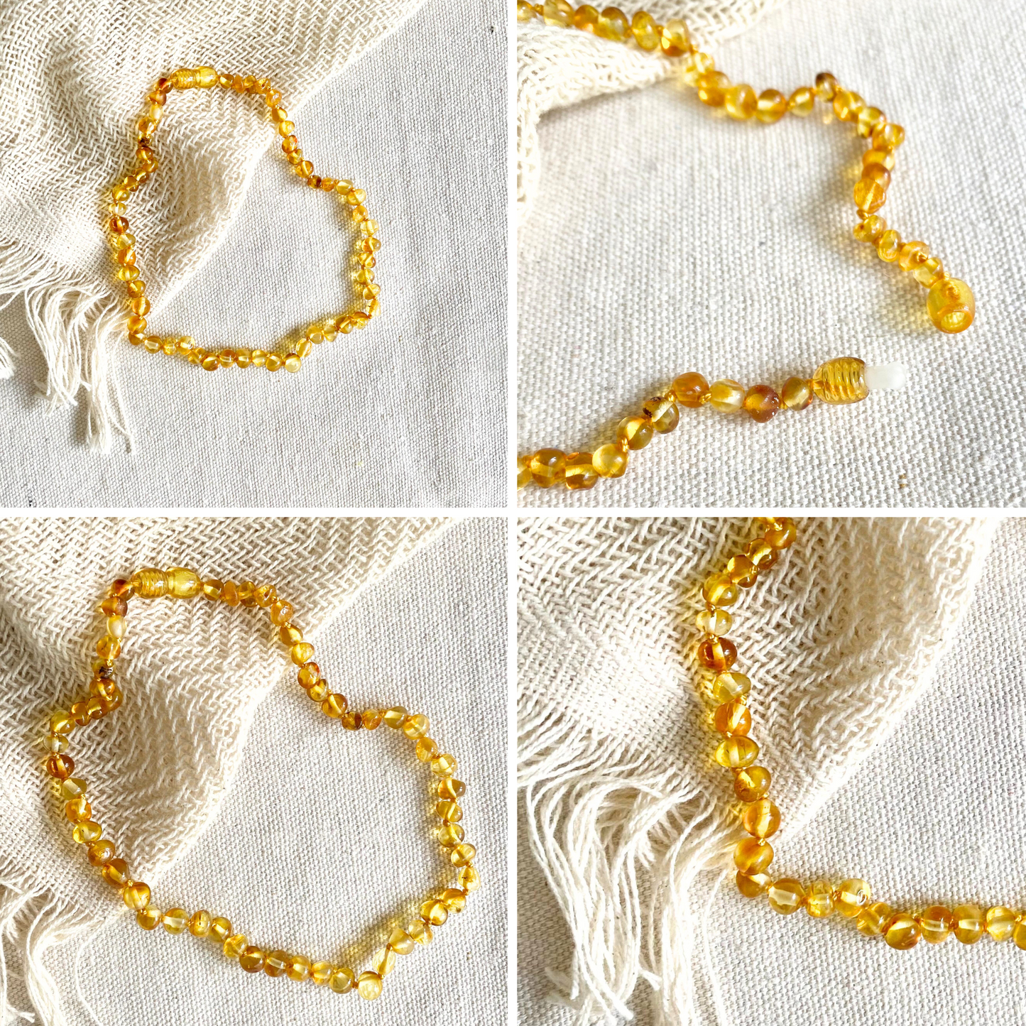 Collar de ámbar - Miel