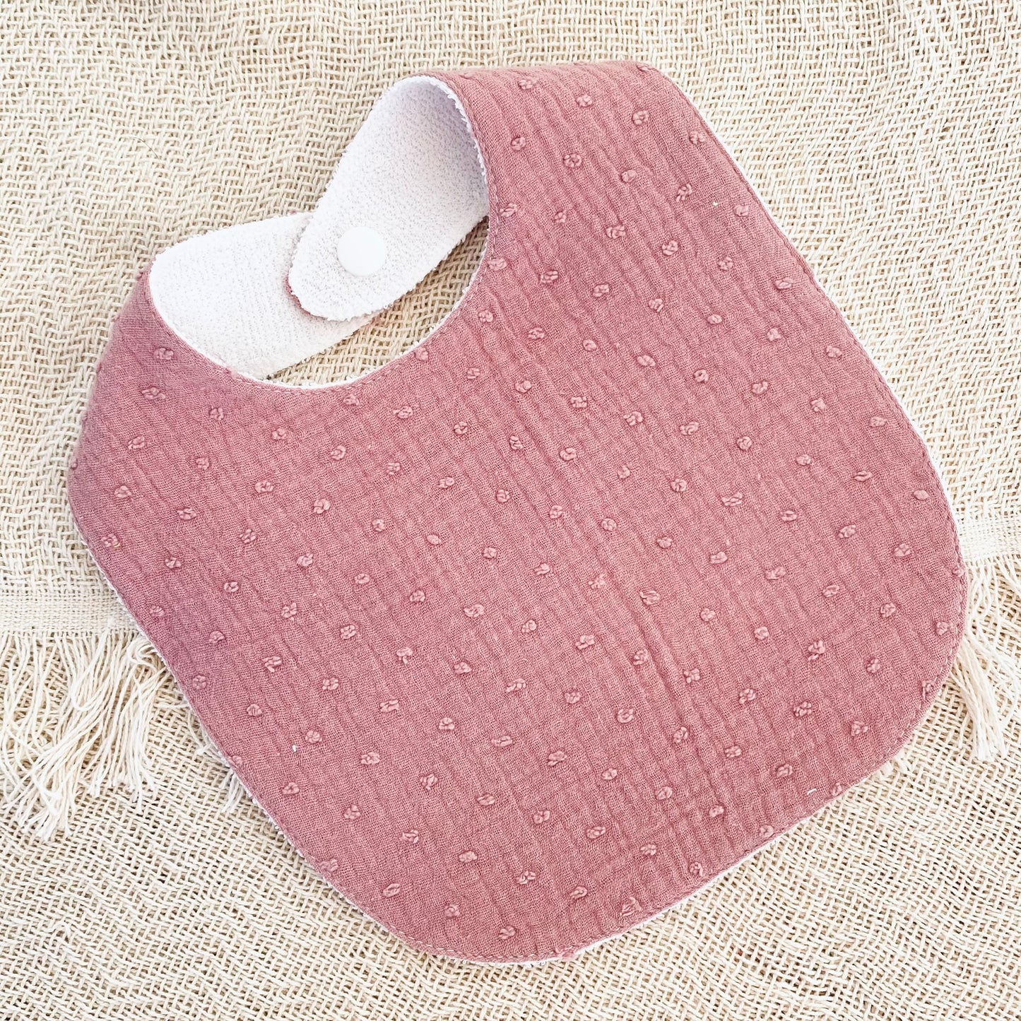 PINK PLUMETTI SET (Bib and Paci Holder)