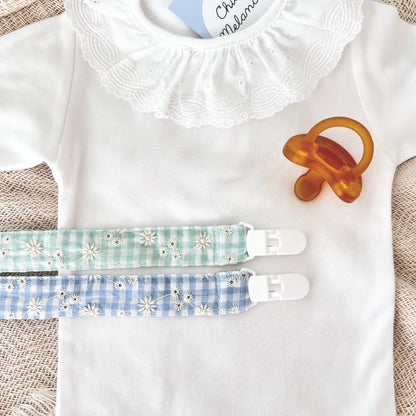 CARMEN EMBROIDERED Pacifier Clip
