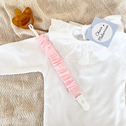 PIPPA PINK BALLET Pacifier Clip 