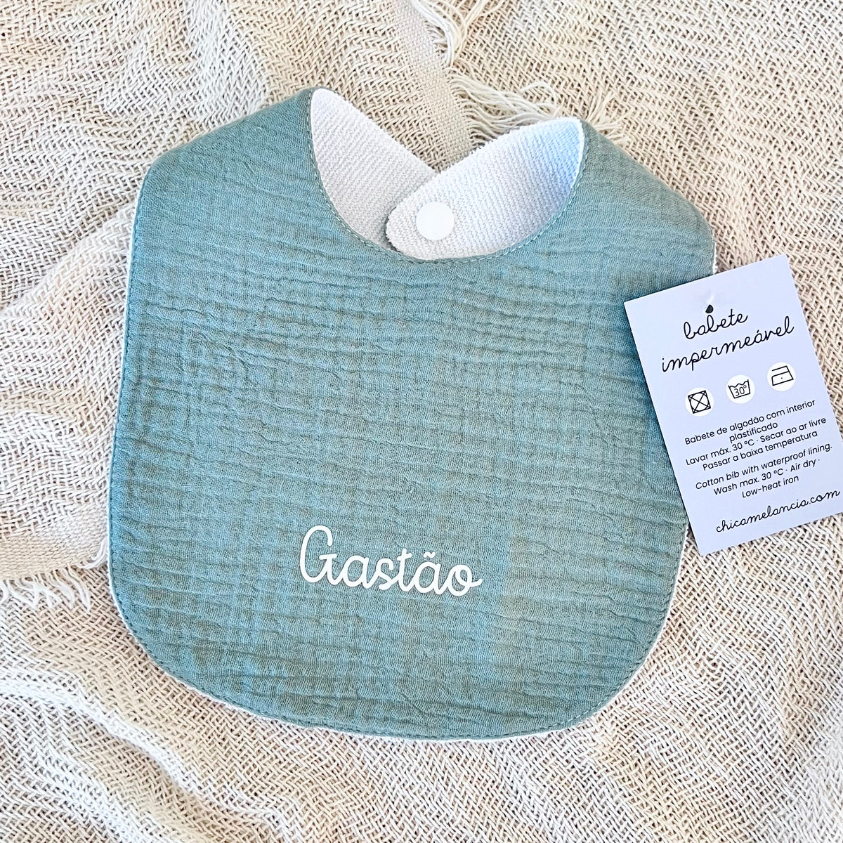 Waterproof Bib PENELOPE (Costumizable)