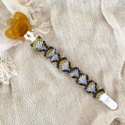 DENIM STARS Pacifier Clip 