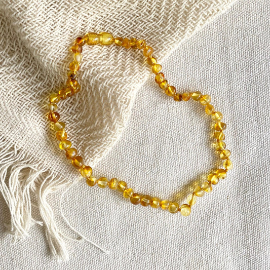 Collar de ámbar - Miel