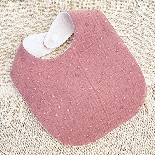 PINK PLUMETTI SET (Bib and Paci Holder)