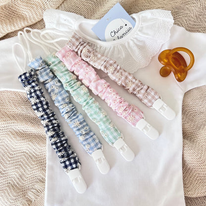 CARMEN EMBROIDERED Pacifier Clip