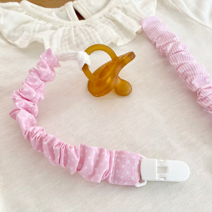 JASPER PINK Pacifier Clip