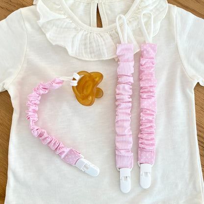 JASPER PINK Pacifier Clip