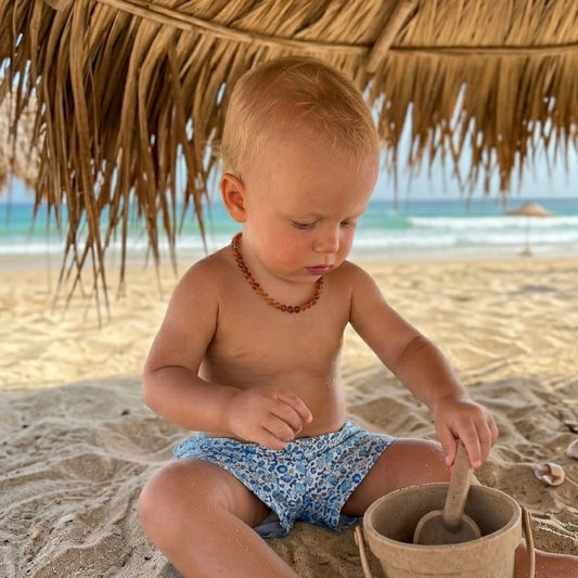 Colar de Âmbar - Cognac