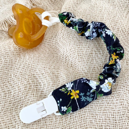 DENIM STARS Pacifier Clip 