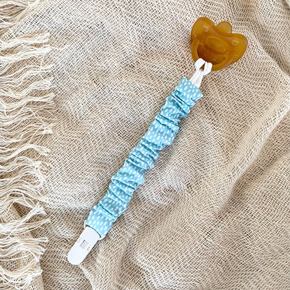 DENIM STARS Pacifier Clip 