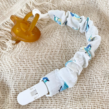 DENIM STARS Pacifier Clip 