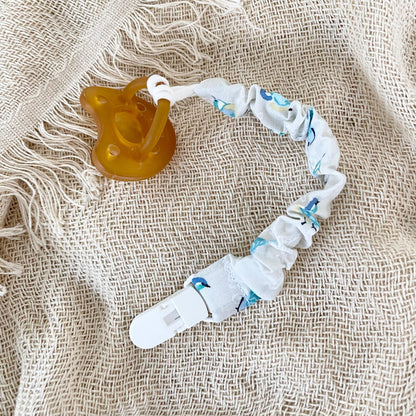 DENIM STARS Pacifier Clip 